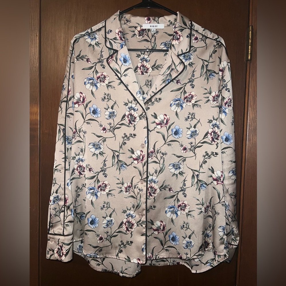 Floral Silky Top